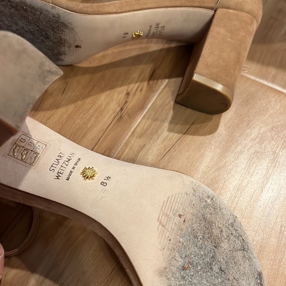 Stuart Weitzman Amelina Block Heel Suede sandals - Picture 6 of 11